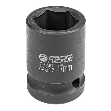 Ударная торцевая головка 6-гр. 17 мм. 1/2'' Forsage F-44517