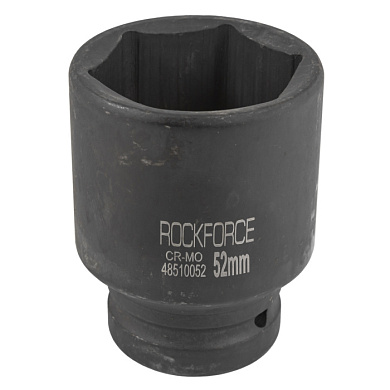 Глубокая ударная головка 52 мм 6-гр. 1'' RockForce RF-48510052