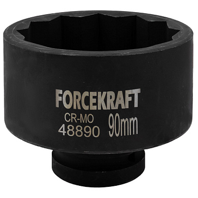 Ударная торцевая головка 1'', 90 мм 12-гр. ForceKraft FK-48890