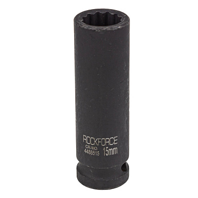 Головка ударная глубокая 15 мм, 12-гр., 1/2" RockForce RF-4488515