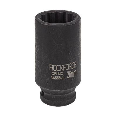 Головка ударная глубокая 26 мм, 12-гр., 1/2" RockForce RF-4488526