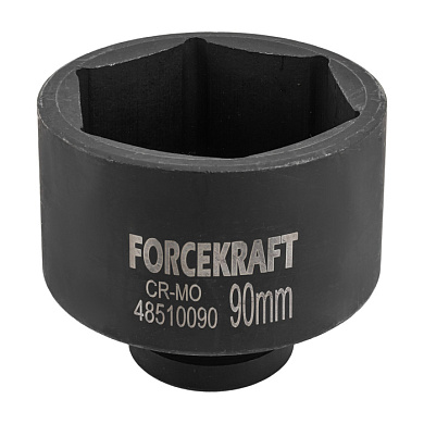 Головка ударная глубокая 1'', 90 мм, 6-гр ForceKraft FK-48510090