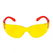 Очки защитные, поликарбонат, желтые, покрытие super, повышенная контрастность, мягкий носоупор PIT MSG-302