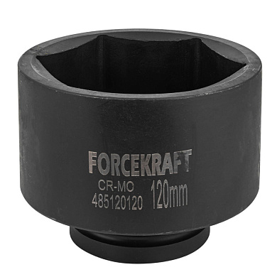 Ударная глубокая торцевая головка 1", 120 мм, 6-гр. ForceKraft FK-485120120