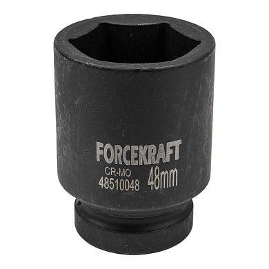 Головка ударная глубокая 1'', 48 мм, 6-гр ForceKraft FK-48510048