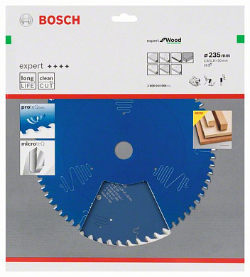 Пильный диск Expert for Wood 235x30 мм Z56 BOSCH 2608644066