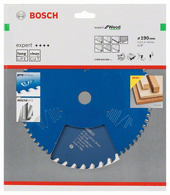 Пильный диск Expert for Wood 190x30 мм Z40 BOSCH 2608644084