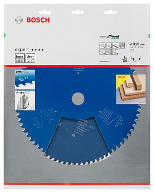 Пильный диск Expert for Wood 315x30 мм Z72 BOSCH 2608644081