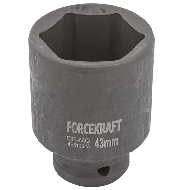 Ударная глубокая торцевая головка 43 мм. 6-гр. 3/4'' ForceKraft FK-46510043