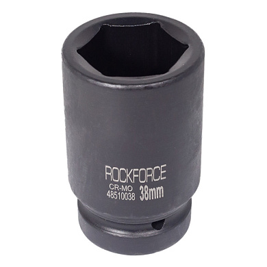 Глубокая ударная головка 38 мм. 6-гр. 3/4'' RockForce RF-46510038