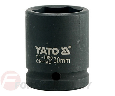 Ударная торцевая головка 6-гр. 3/4'' 30 мм. L53 мм. Yato YT-1080