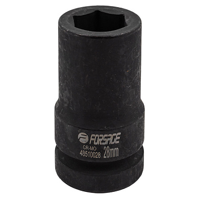 Головка ударная глубокая 1'', 28 мм, 6-гр Forsage F-48510028