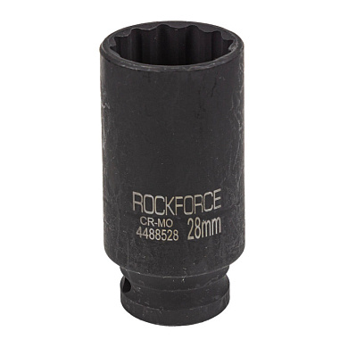 Головка ударная глубокая 28 мм, 12-гр., 1/2" RockForce RF-4488528