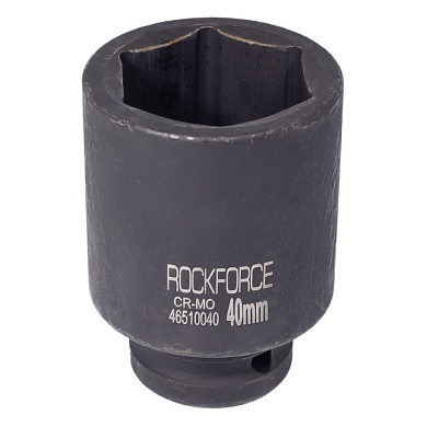 Глубокая ударная головка 40 мм 6-гр. 1'' RockForce RF-48510040