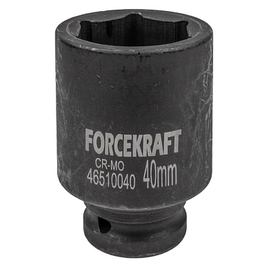 Головка ударная глубокая 3/4'', 40 мм, 6-гр. ForceKraft FK-46510040