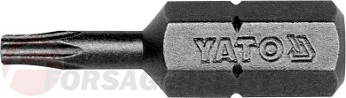 Бита Torx T8x25 мм., 1/4'', 50 шт. AISI S2 Yato YT-7813