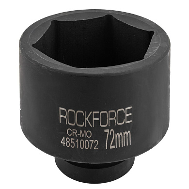 Головка ударная глубокая 1'', 72 мм, 6-гр RockForce RF-48510072