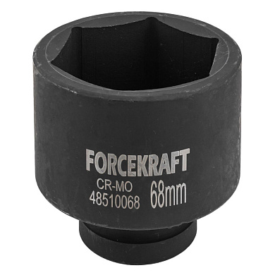 Головка ударная глубокая 1'', 68 мм, 6-гр ForceKraft FK-48510068
