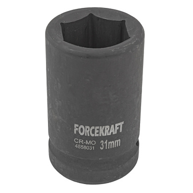 Ударная торцевая головка 31 мм. 6-гр. 1'' ForceKraft FK-4858031