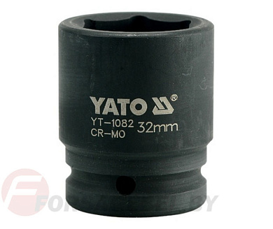 Ударная торцевая головка 6-гр. 3/4'' 32 мм. L56 мм. Yato YT-1082