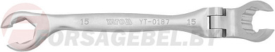 Ключ разрезной с шарниром 15 мм. CrV Yato YT-0187