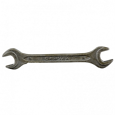 Рожковый ключ 13x14 мм. фосфатированный, ГОСТ 2839 Сибртех 14325