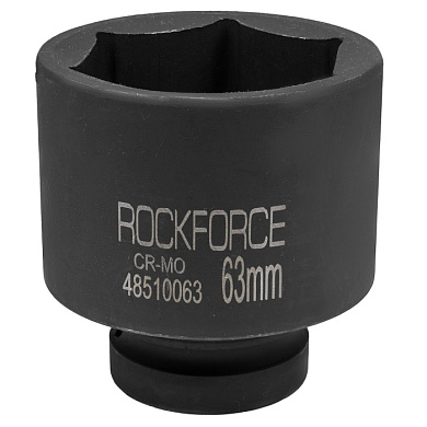Головка ударная глубокая 1'', 63 мм, 6-гр RockForce RF-48510063