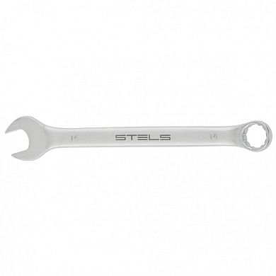 Комбинированный ключ 14 мм. матовый хром STELS 15211
