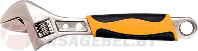 Ключ разводной с обрезиненной ручкой 200 мм. Vorel 54071