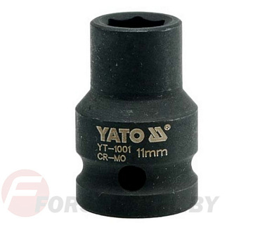 Ударная торцевая головка 6-гр. 1/2'' 11 мм. L39 мм. Yato YT-1001