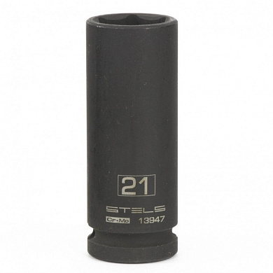 Глубокая ударная головка 21 мм. 6-гр. 1/2'' STELS 13947