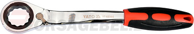 Ключ накидной с трещоткой 27 мм. CrV Yato YT-02386