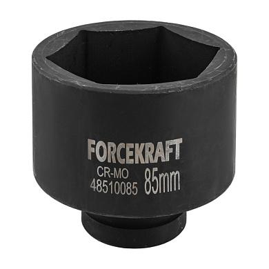 Головка ударная глубокая 1'', 85 мм, 6-гр ForceKraft FK-48510085