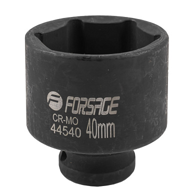 Ударная торцевая головка 40 мм, 6-гр., 1/2" Forsage F-44540