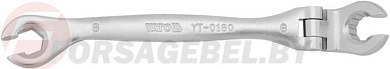 Ключ разрезной с шарниром 8 мм. CrV Yato YT-0180
