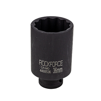 Глубокая ударная головка 36 мм 12-гр. 1/2'' RockForce RF-4488536