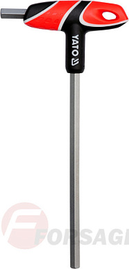 Ключ c T-образной ручкой HEX 10.0 мм. 22х102х200 мм. Yato YT-05581