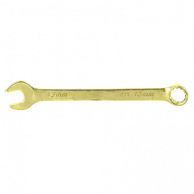 Комбинированный ключ желтый цинк 13 мм. СИБРТЕХ 14979