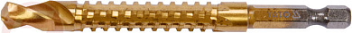 Сверло-шарошка по металлу 9.0 мм. HSS-TiN с хвостовиком HEX Yato YT-44827