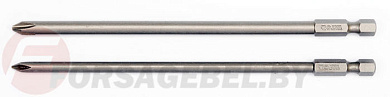 Бита крестовая PH1x150 мм., PH2x150 мм., 1/4'', 2 шт. AISI S2 Yato YT-0489